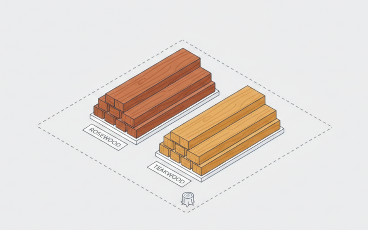 Fully customisable furniture illustration